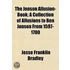 The Jonson Allusion-Book; A Collection O