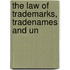 The Law Of Trademarks, Tradenames And Un