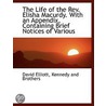 The Life Of The Rev. Elisha Macurdy. Wit door David Elliott