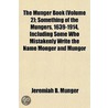 The Munger Book (Volume 2); Something Of door Jeremiah B. Munger