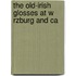 The Old-Irish Glosses At W Rzburg And Ca