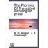The Phormio Of Translated Into English P