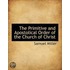The Primitive And Apostolical Order Of T