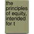 The Principles Of Equity, Intended For T