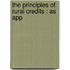The Principles Of Rural Credits : As App