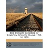 The Probate Records Of Lincoln County, M door Onbekend