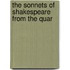The Sonnets Of Shakespeare From The Quar