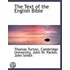 The Text Of The English Bible