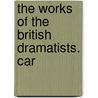 The Works Of The British Dramatists. Car door John Scott Keltie