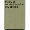Theory Of Constraints-Value Driv Ops Mgt door Melnyk
