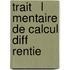 Trait   L Mentaire De Calcul Diff Rentie