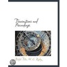 Transactions And Proceedings door Ralph Tate
