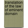 Translation Of The Law Of Eminent Domain door Puerto Rico