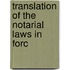 Translation Of The Notarial Laws In Forc