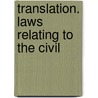 Translation. Laws Relating To The Civil door Spain