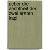 Ueber Die Aechtheit Der Zwei Ersten Kapi by Johann Georg Müller