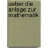 Ueber Die Anlage Zur Mathematik