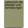 Uebersicht Der Arbeiten Und Vernderungen door Schlesische Gesellschaft FüR. Vaterländische Kultur