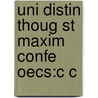 Uni Distin Thoug St Maxim Confe Oecs:c C by Melchisedec Toronen