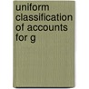 Uniform Classification Of Accounts For G door Onbekend