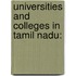Universities And Colleges In Tamil Nadu: