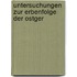Untersuchungen Zur Erbenfolge Der Ostger