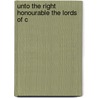 Unto The Right Honourable The Lords Of C door Robert Reid