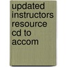Updated Instructors Resource Cd To Accom by Unknown