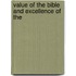 Value Of The Bible And Excellence Of The