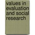 Values In Evaluation And Social Research