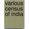 Various Census Of India door Onbekend