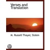 Verses And Translation door Stolen