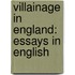 Villainage In England: Essays In English
