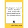 Washington's Farewell Address, Webster's door Onbekend