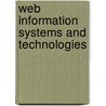 Web Information Systems And Technologies door Jose Cordeiro