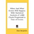 When And What Events Will Happen: With S