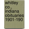 Whitley Co., Indiana Obituaries 1901-190 door Onbekend