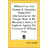 William Penn And Thomas B. Macaulay: Bei door Onbekend