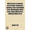 Wind Farms In Sweden: List Of Power Stat by Unknown