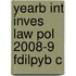 Yearb Int Inves Law Pol 2008-9 Fdilpyb C