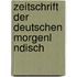 Zeitschrift Der Deutschen Morgenl Ndisch
