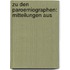Zu Den Paroemiographen: Mitteilungen Aus