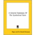 A General Summary Of The Symbolical Tarot