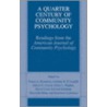 A Quarter Century Of Community Psychology door Tracey A. Revenson