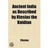 Ancient India As Described By Ktêsias Th
