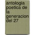 Antologia Poetica de La Generacion del 27