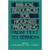 Biblical Resources for Holiness Preaching door Onbekend