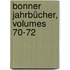 Bonner Jahrbücher, Volumes 70-72