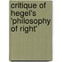 Critique Of Hegel's 'Philosophy Of Right'