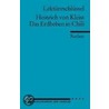 Das Erdbeben in Chili. Lektüreschlüssel by Heinrich von von Kleist